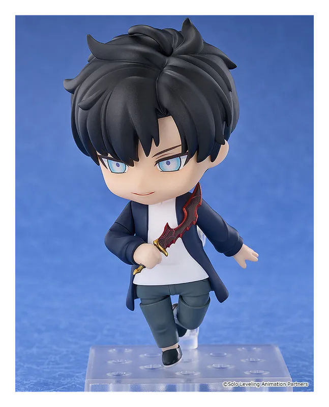 Nendoroid Sung Jinwoo figure holding his Knight Killer dagger in a running pose