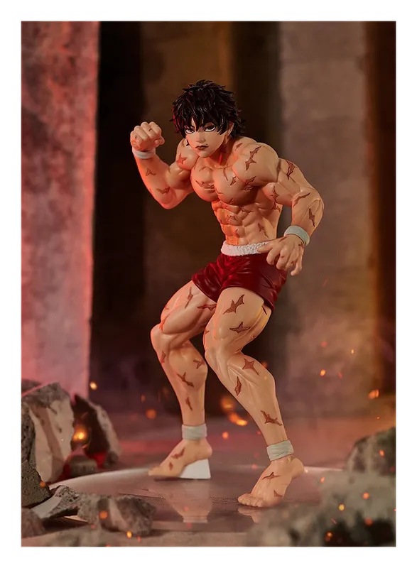 POP UP PARADE Baki Hanma figure in a fighting stance with red shorts