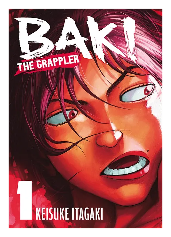 Baki the Grappler Perfect Edition volume 1 cover with Baki's scarred face