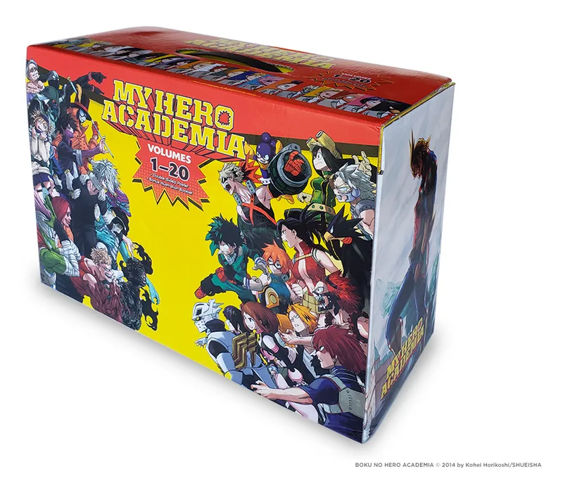 My Hero Academia Box Set 1 box from another angle, with character art