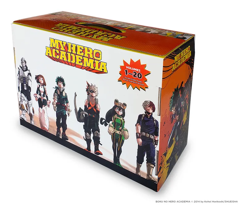 Back of the My Hero Academia Box Set 1 box with the students of Class 1-A