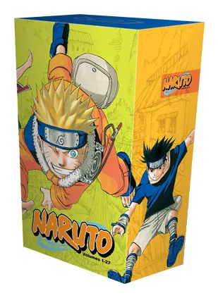 Naruto Box Set 1 manga box set with Naruto and Sasuke cover art