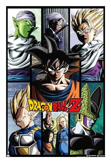Dragon Ball Z Grid Wall Poster