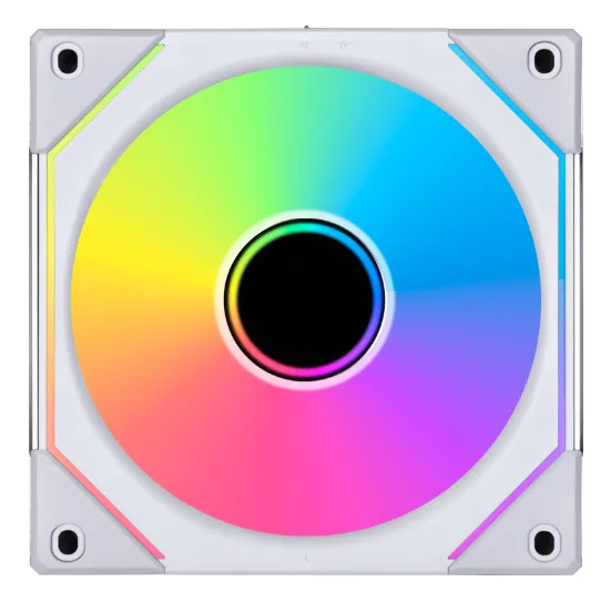 Lian Li UNI FAN SL-INF 120 white fan with rainbow RGB lighting