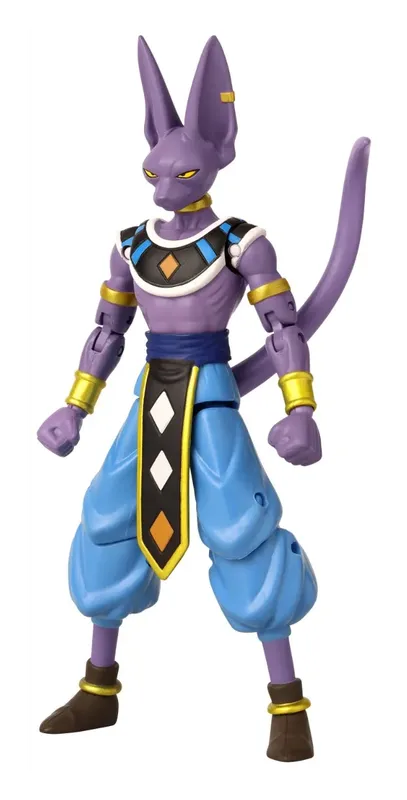 Dragon Stars Beerus figure turned slightly right