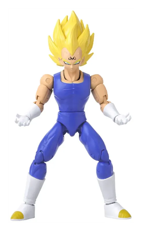 Dragon Stars Majin Vegeta figure with the Majin M mark, in a power-up stance