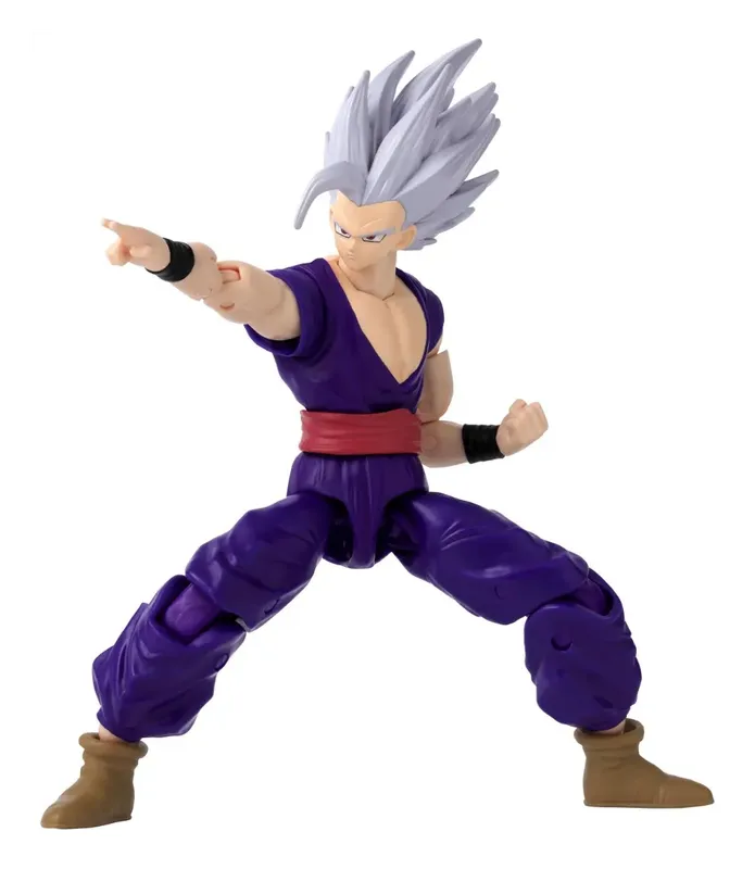 Dragon Stars Son Gohan Beast figure with silver hair, pointing in a fighting stance