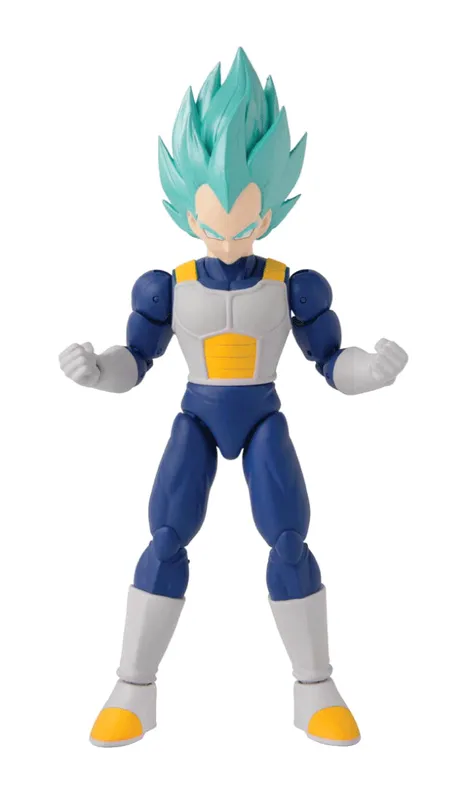 Dragon Stars Super Saiyan Blue Vegeta figure with fists clenched