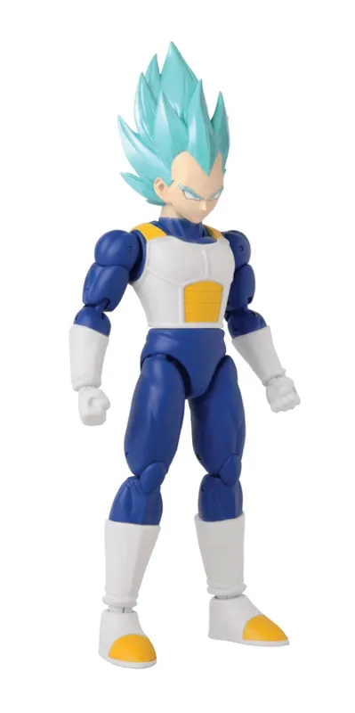 Dragon Stars Super Saiyan Blue Vegeta figure turned slightly to the side
