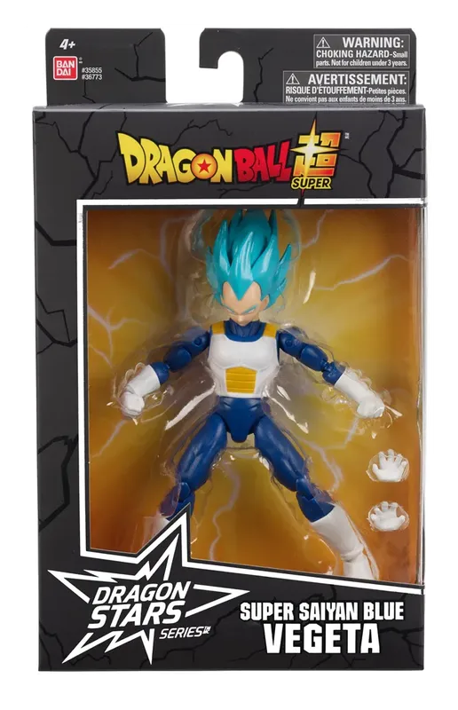 Dragon Stars Super Saiyan Blue Vegeta figure in its window box packaging