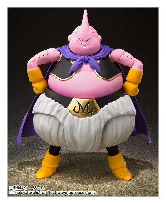 S.H.Figuarts Majin Buu figure with hands on hips