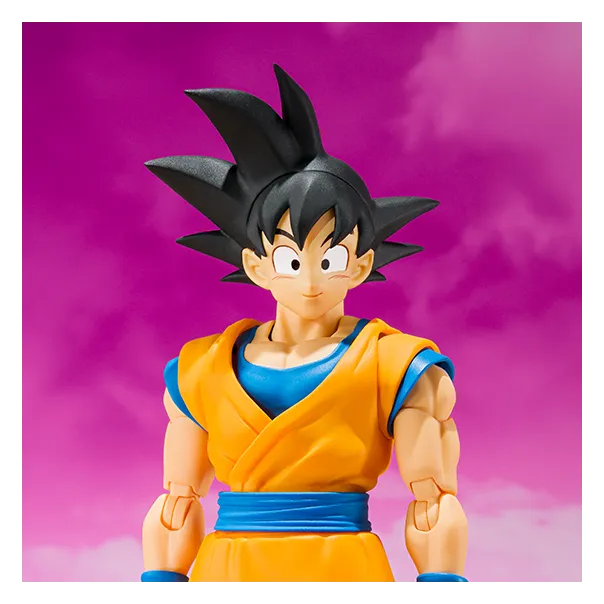 Close-up of the S.H.Figuarts Dragon Ball Daima Goku figure's face