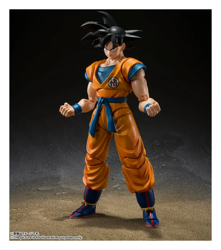 S.H.Figuarts Son Goku Super Hero figure in his orange gi, front view