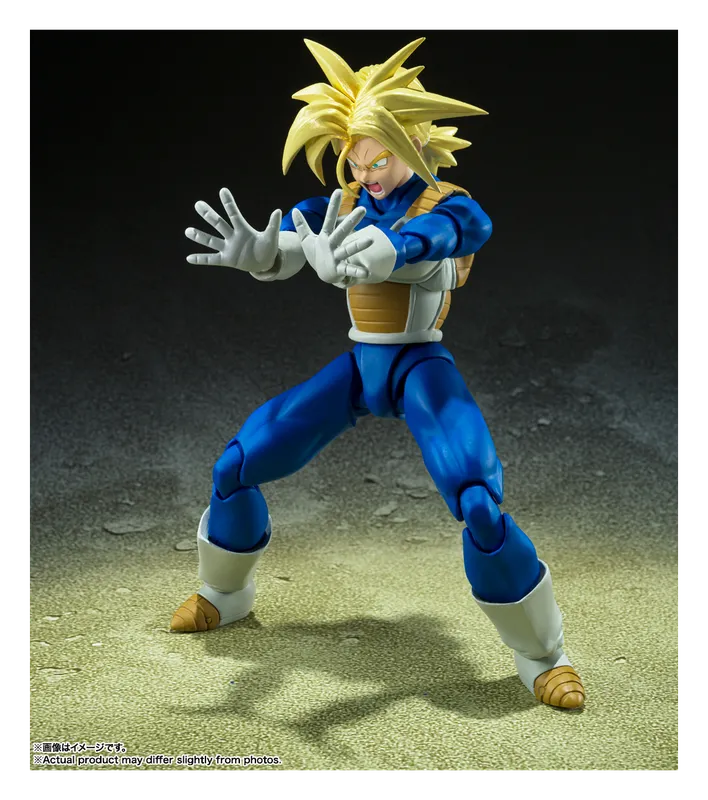 S.H.Figuarts Super Saiyan Trunks figure charging an attack