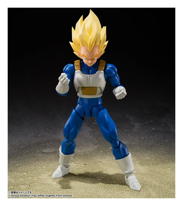 S.H.Figuarts Super Saiyan Vegeta figure in a fighting stance