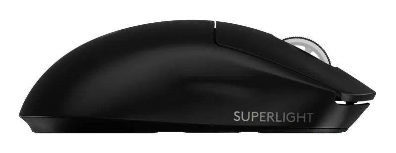 Logitech G Pro X Superlight 2 mouse, right side view