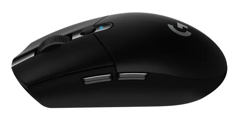 Logitech G305 Lightspeed mouse, side view