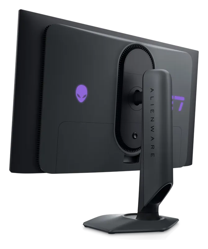 Alienware AW2725DF monitor, angled rear view