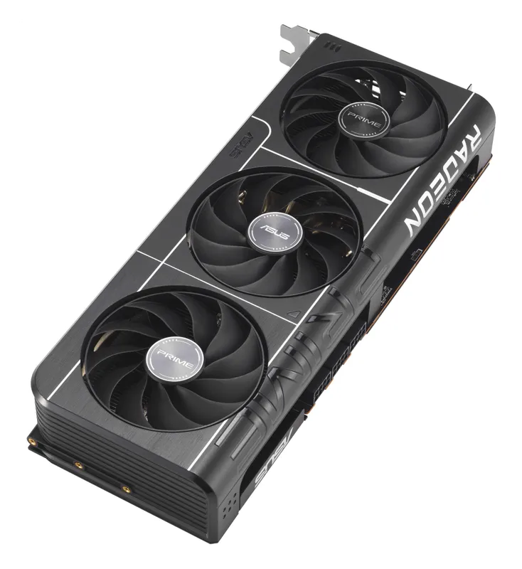 ASUS Prime Radeon RX 9070 XT triple-fan graphics card