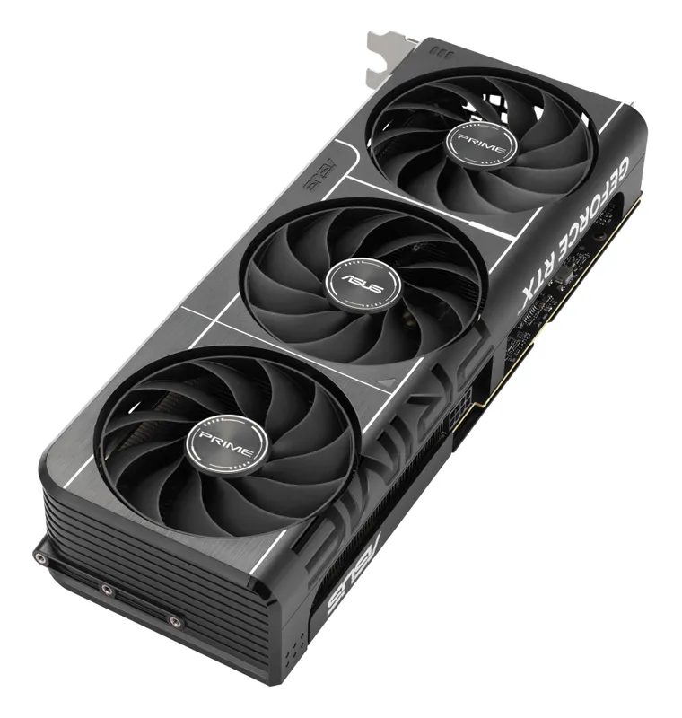 ASUS Prime GeForce RTX 5060 Ti 16 GB graphics card, fan side