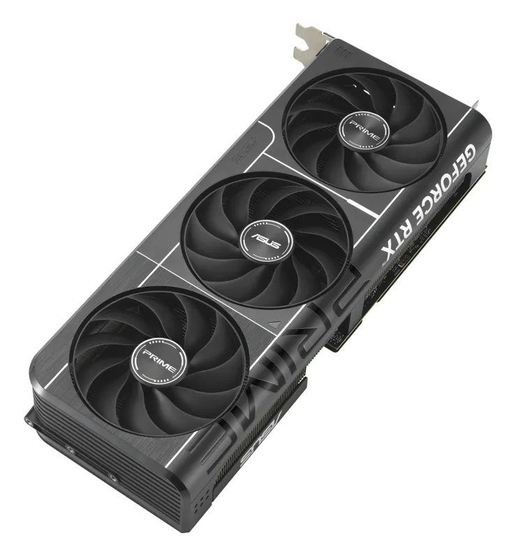 ASUS Prime GeForce RTX 5070 graphics card, fan side