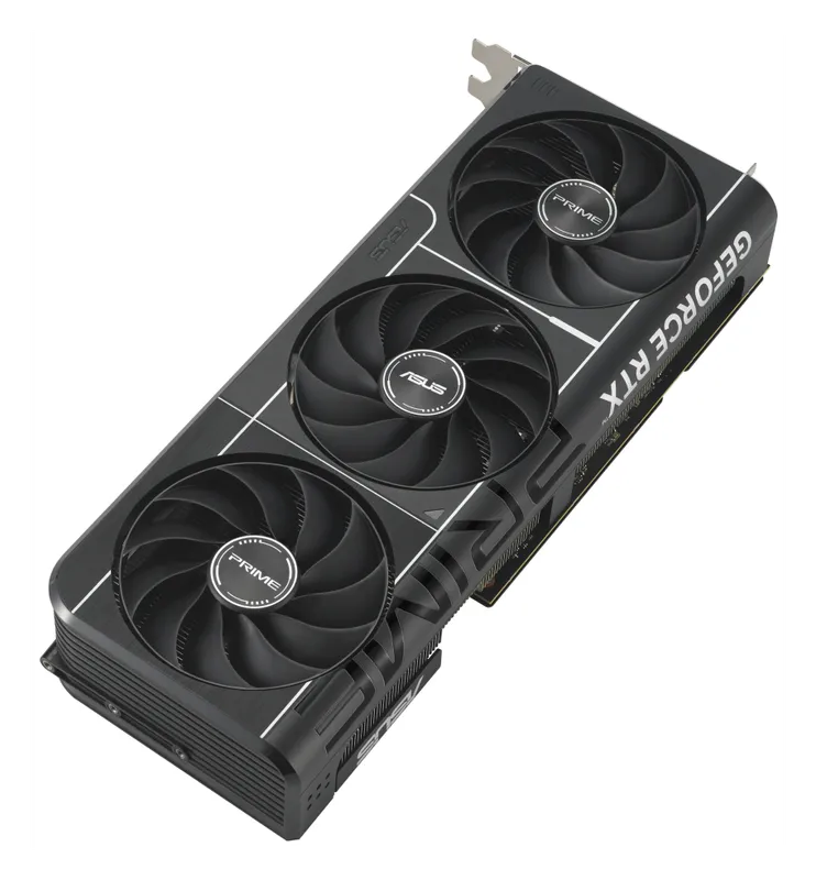 ASUS Prime GeForce RTX 5070 Ti graphics card, fan side