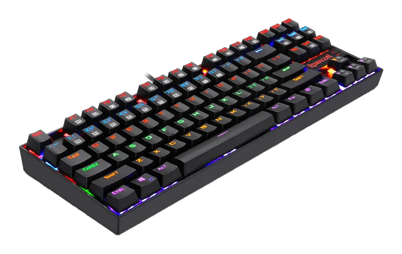 Redragon K552 Kumara keyboard, side angle