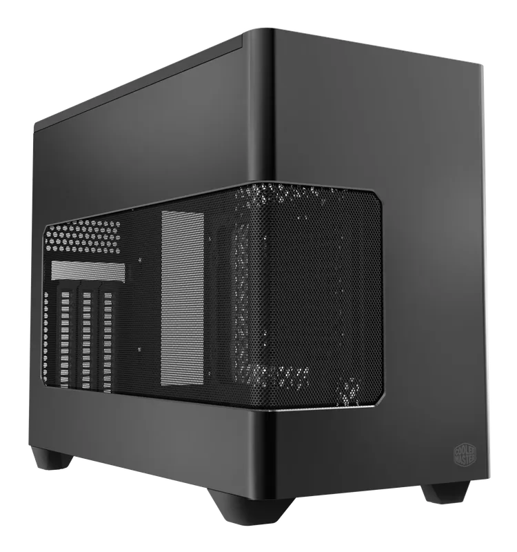 Cooler Master NR200P V3 mini-ITX case in black with a mesh side panel