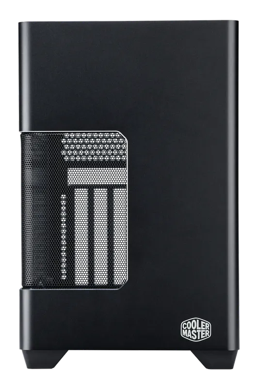 Cooler Master NR200P V3 case, front view with vented side