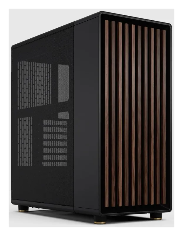 Fractal Design North PC case in charcoal black with walnut front panel