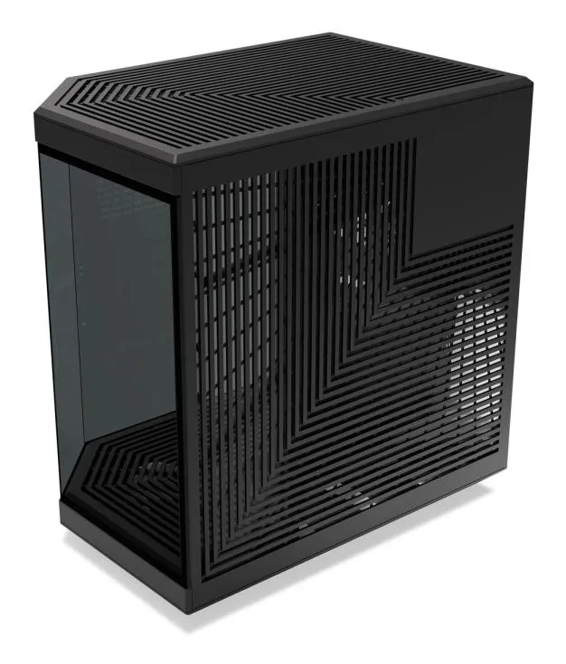 HYTE Y70 PC case, rear angle