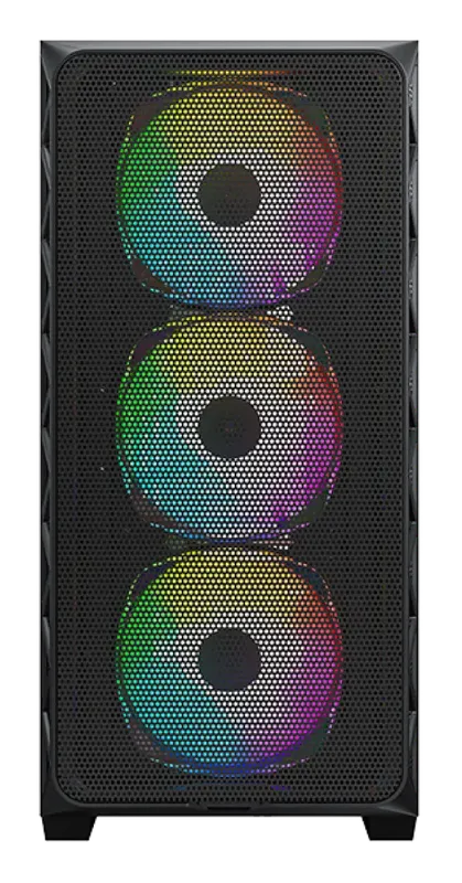 Montech AIR 903 MAX mesh front panel with ARGB fans