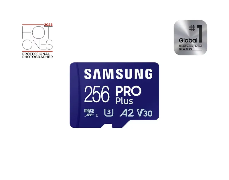Samsung PRO Plus 256 GB microSDXC A2 V30 card