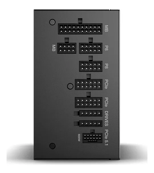 be quiet! Pure Power 13 M modular connector panel with labeled ports