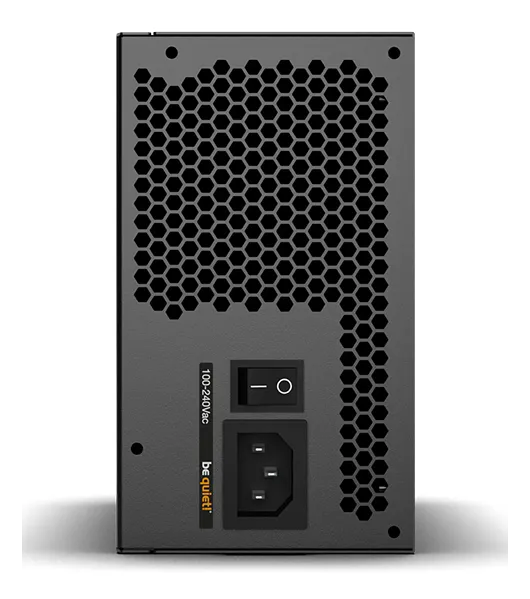 Back of the be quiet! Pure Power 13 M power supply with the power switch