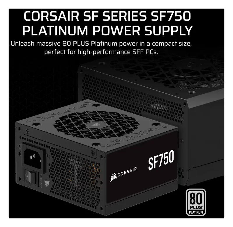 Corsair SF750 Platinum SFX power supply for small-form-factor PCs