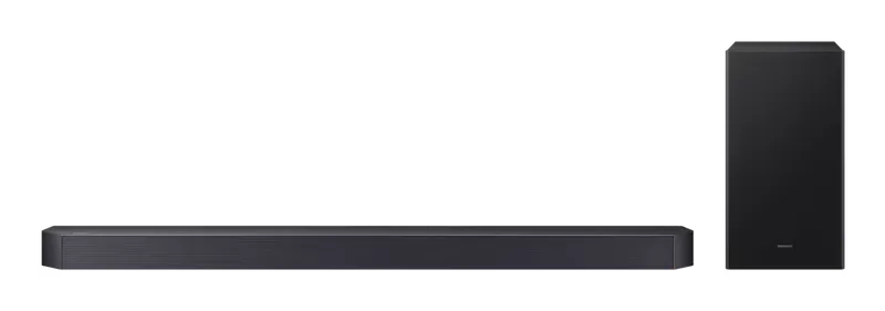Samsung HW-Q600F soundbar and subwoofer, front view