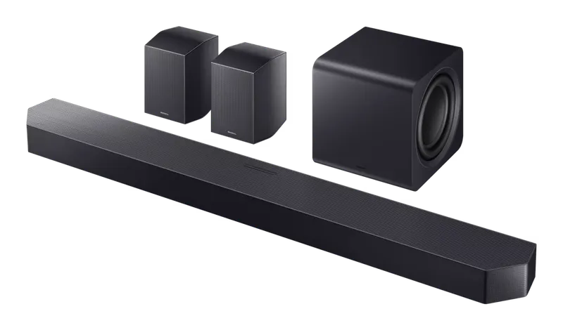 Samsung HW-Q990H soundbar with wireless subwoofer and two rear speakers