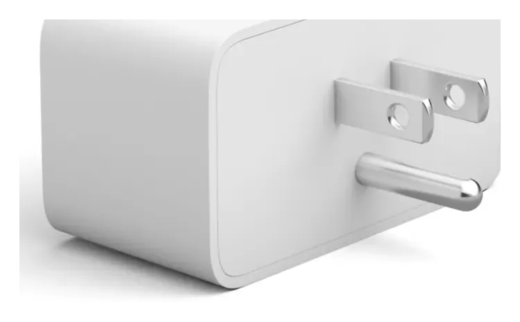 Philips Hue Smart Plug, back view with prongs
