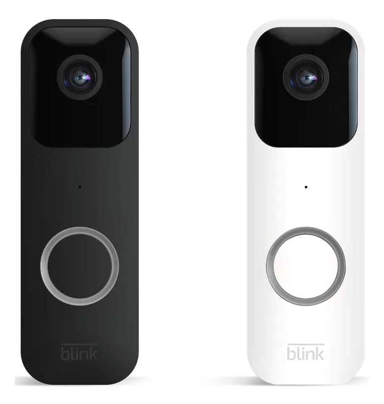 Blink Video Doorbell in black and white