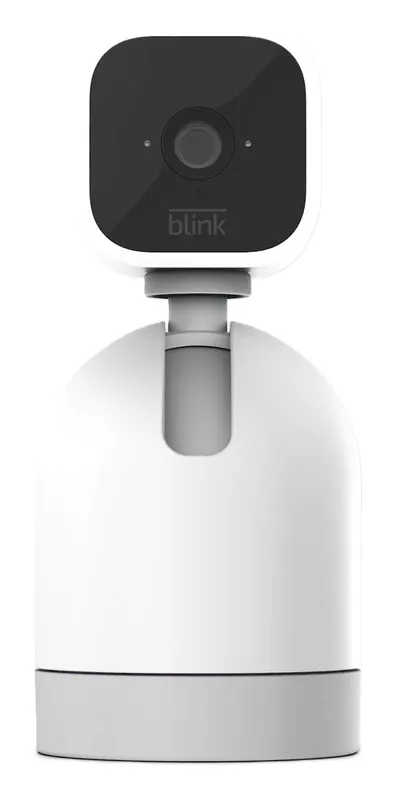 Blink Mini Pan-Tilt Mount with a black Blink Mini camera