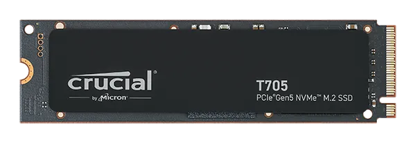 Crucial T705 PCIe 5.0 NVMe M.2 SSD without heatsink