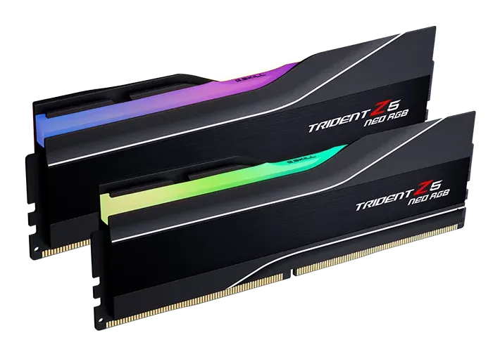 G.Skill Trident Z5 Neo RGB DDR5-6000 CL30 memory kit with RGB light bars