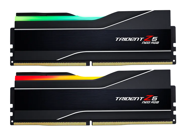 G.Skill Trident Z5 Neo RGB DDR5 modules, side view