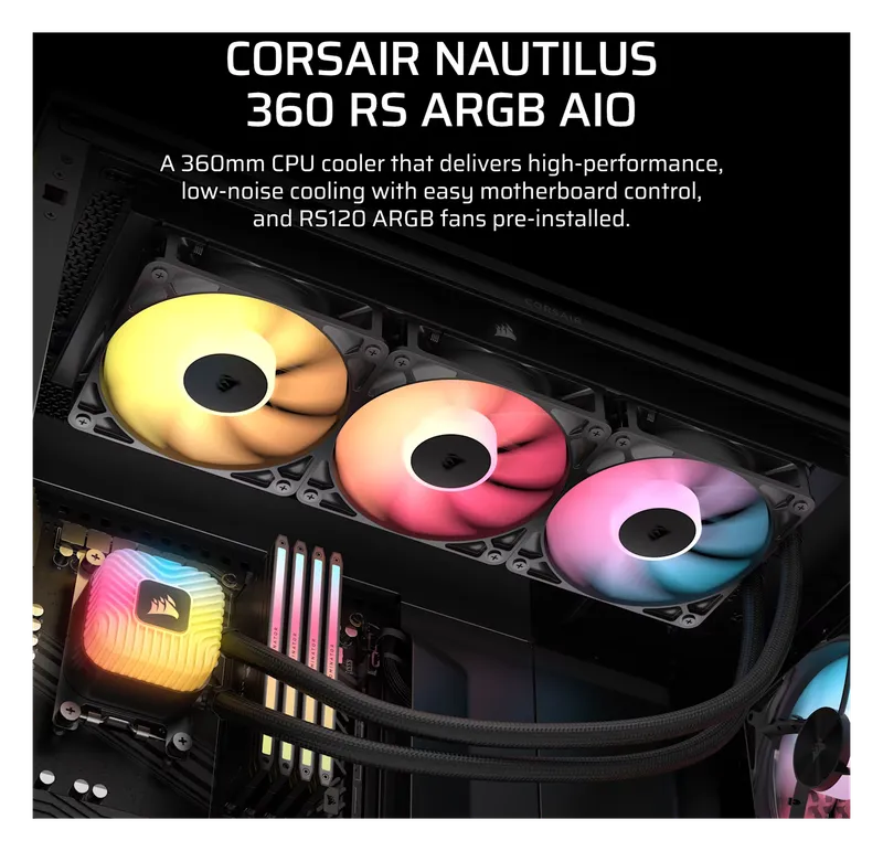 Corsair Nautilus 360 RS ARGB, photo 2 of 4