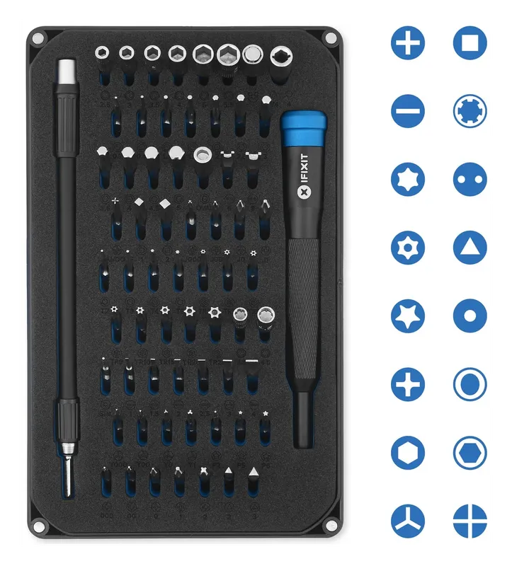 iFixit Mako Driver Kit bit layout and types