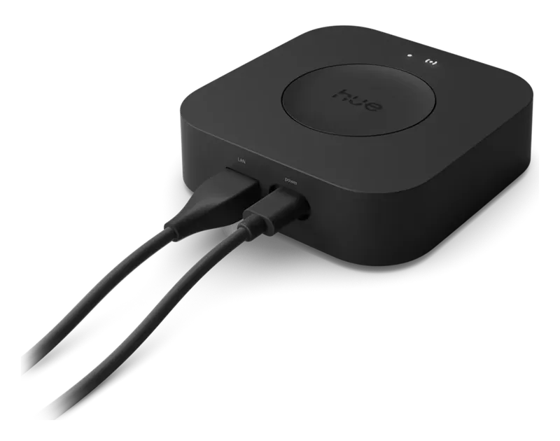 Philips Hue Bridge Pro with cables connected