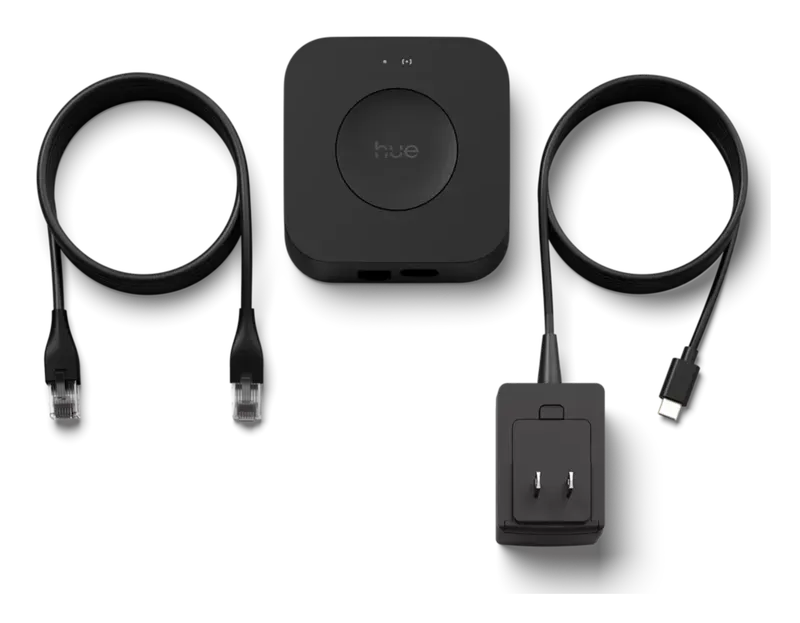 Philips Hue Bridge Pro with Ethernet cable and power adapter